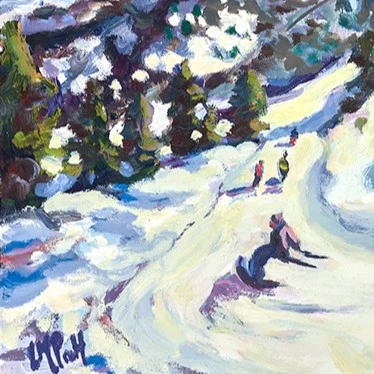 Swishing Past, Villars, Switzerland - Image 3