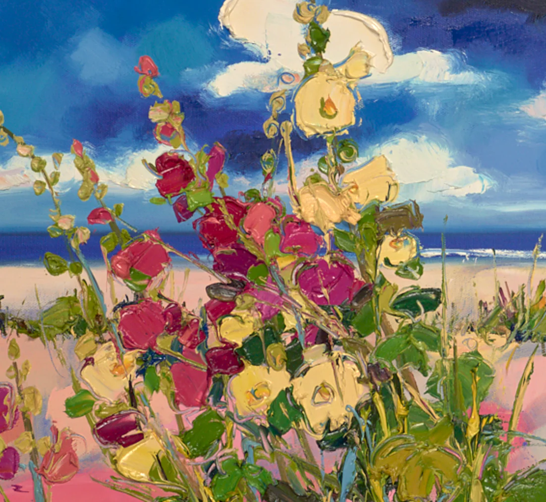 Through The Hollyhocks, Aldeburgh Beach - Image 3