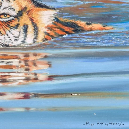 Tiger Cub In Water - Image 3