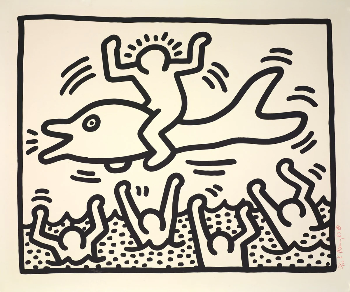Untitled (Man On Dolphin)