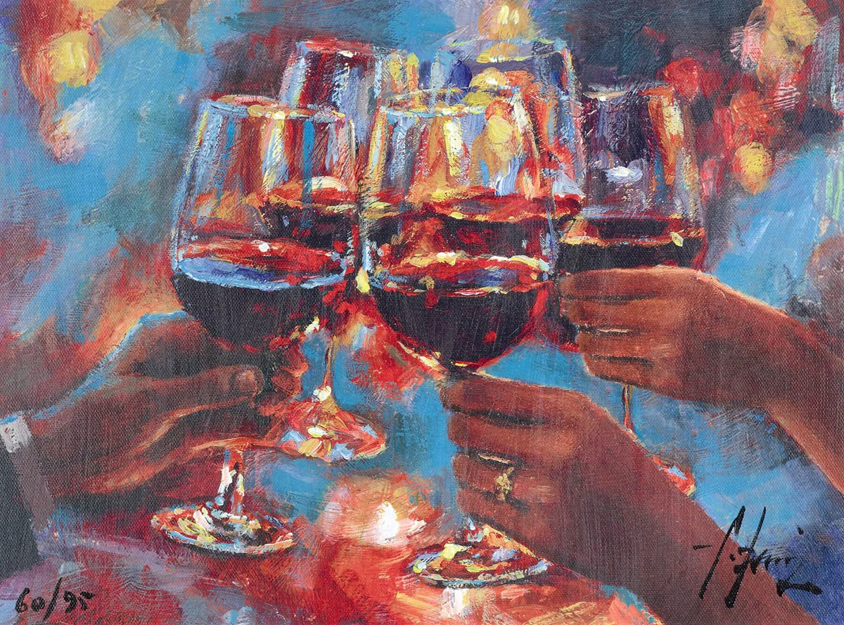 Wine And Blue Lights Red - Image 6