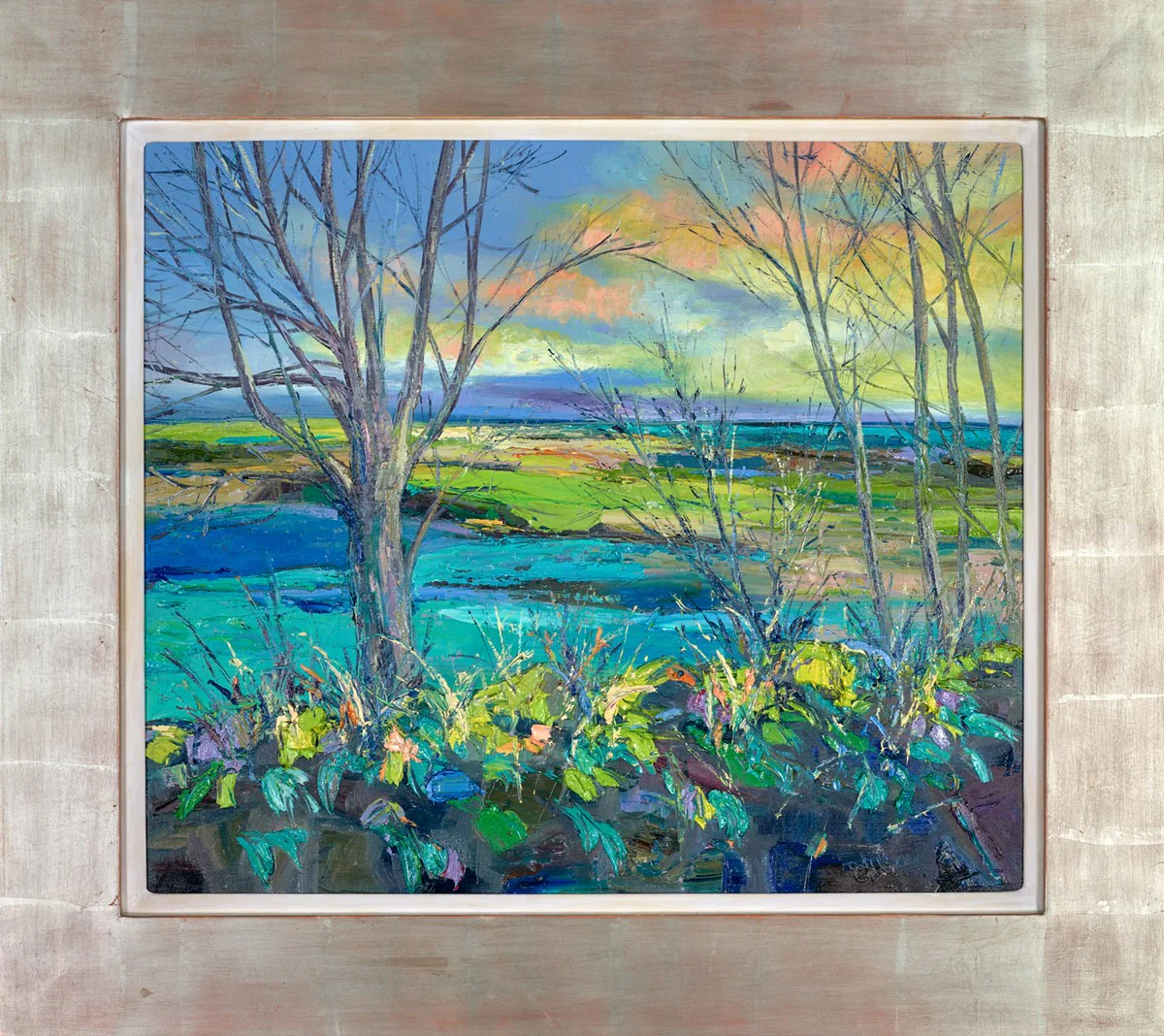 Winter Light Over Kale Fields,East Lothian