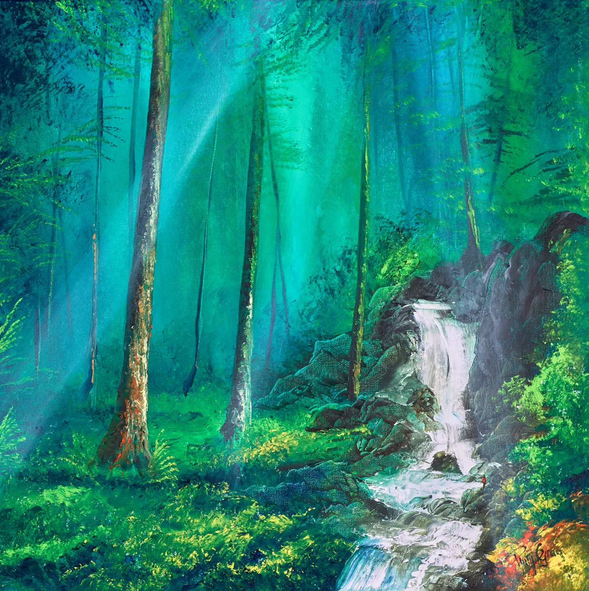 Woodland Waterfall III - Image 2