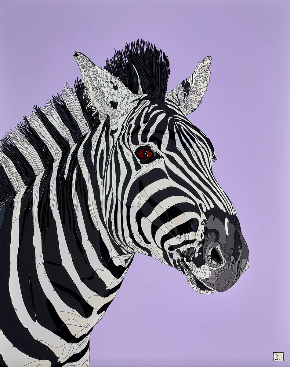 Zebra On Purple - Image 2